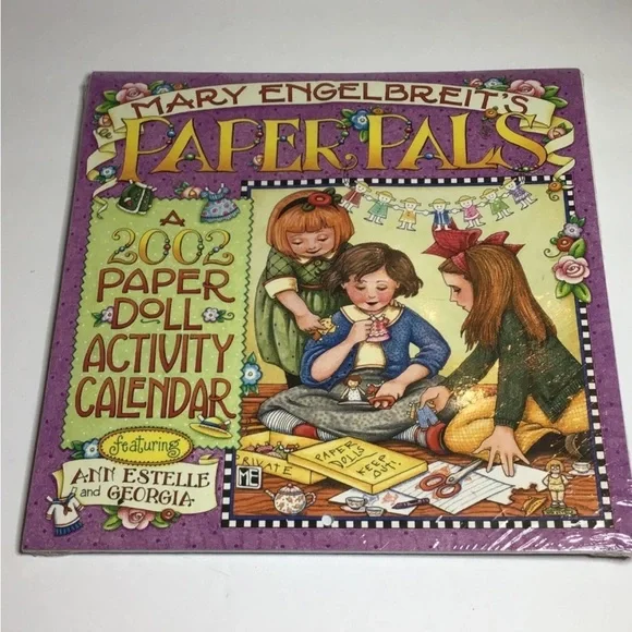 Mary Englebreit’s Vintage PAPER PALS - A 2002 Paper Doll Activity Calendar